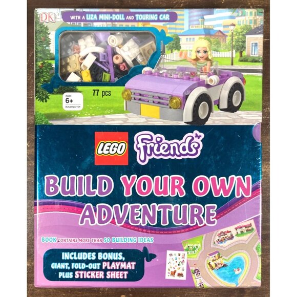 Lego Friends Liza Mini-Doll Touring Car & Book Set Build Your Own Adventure NEW - Picture 1 of 4